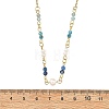 304 Stainless Steel with Natural Mixed Gemstone Pendant Necklaces NJEW-JN06653-02-3