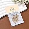SHEGRACE Brass Pave Cubic Zirconia Rectangle Connector Charms XGRQ2O372-438A-G-6
