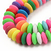 Handmade Polymer Clay Beads Strands X-CLAY-N008-064-A02-3