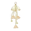 Glass Seed Beaded Jellyfish Big Pendants X-PALLOY-MZ01166-01-1