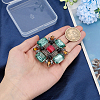 1Pc Tibetan Style Alloy Rhinestone Brooches JEWB-SP0001-16A-3