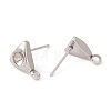 Non-Tarnish 304 Stainless Steel Stud Earring Findings STAS-P308-06P-2