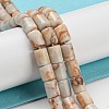 Natural Red Line Jasper Beads Strands G-Q1008-A12-4