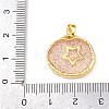 Transparent Epoxy Resin Brass Pendants LS-KK-B163-01G-04-3