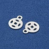925 Sterling Silver Hollow Charms STER-C007-01A-S-2