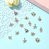 16Pcs 8 Styles UV Plating Alloy Enamel Pendants FIND-FS0002-74-8