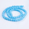 Glass Beads Strands EGLA-F122-8x6mm-M03-3