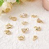 16Pcs 8 Style Brass Micro Pave Cubic Zirconia Charms KK-SZ0006-15-3