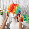 6Pcs 6 Styles Afro Wig Cap for Halloween DIY-WR0005-37-3