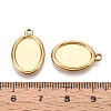 304 Stainless Steel Pendant Cabochon Settings STAS-T067-68G-3
