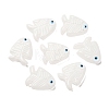 Transparent Glass Enamel Beads LAMP-U004-06-08-1