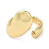 Rack Plating Brass Blank Teardrop Open Cuff Rings RJEW-E290-03G-2