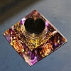 Resin Orgonite Pyramids with Ball PW-WG29079-01-4