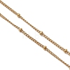 304 Stainless Steel Satellite Chain Slider Necklace Making AJEW-JB01555-02-3