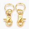 Iron Swivel Clasps with Key Rings X-HJEW-H017-G-2