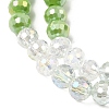 Electroplate Glass Beads Strands EGLA-D300-06-6mm-24-4