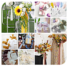 4 Rolls 4 Colors Polyester Raw Edged Ribbon OCOR-NB0001-81A-6