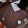 Brass Locket Pocket Watch Chains HJEW-PH02530-4