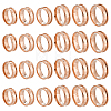 24Pcs 6 Styles 304 Stainless Steel Grooved Finger Ring Settings STAS-ME0003-12RG-1