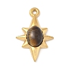 Dyed Synthetic Tiger Eye Pendants STAS-R162-05G-04-1-1
