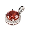 925 Sterling Silver Pave Cubic Zirconia Pendants STER-C015-01C-01-2