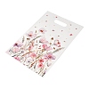 50Pcs 2 Styles Flower Printed Plastic Gift Storage Tote Bags PL-CBAAD12-04-2