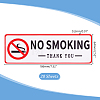 Rectangle PVC Self-Adhesive No-smoking Warning Stickers STIC-WH0003-017A-2