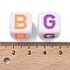 Opaque Acrylic European Beads MACR-K365-06B-3