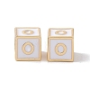 Rack Plating Brass Enamel Beads KK-B060-04G-04O-2