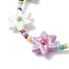 Handmade Porcelain & Glass Seed Beads Stretch Bracelets for Women BJEW-TA00696-3