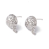 Rack Plating Alloy Stud Earring Findings FIND-I030-11P-2