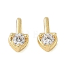 Brass Pave Clear Cubic Zirconia Charms CU-CBA9FFD-11G-03-1