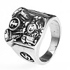 316L Surgical Stainless Steel Punk Style Finger Rings for Men FS-WGA49E5-05-1