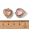 UV Plating Alloy Glass Pendants FIND-K032-16G-3