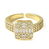 Brass Micro Pave Cubic Zirconia Ring RJEW-Z033-04G-2