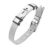 201 Stainless Steel Watch Band Bracelets for Men Women FS-WGF3235-01-1