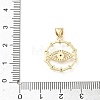 Brass Micro Pave Colorful Cubic Zirconia Pendants KK-L273-02G-3