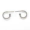 304 Stainless Steel Stud Earring Findings STAS-L252-001P-2