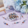 20Pcs Chakra Theme Natural Gemstone Pendant Decorations HJEW-BBC0001-01-7