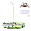Flat Round Food Grade Silicone Incense Holder Molds SIMO-PW0006-048-4