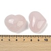 Heart Natural Rose Quartz Palm Stones G-C186-02D-3