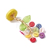 Resin Button Tree of Life Decorations AJEW-JF03414-01-5