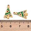 Christmas 304 Stainless Steel Enamel Pendants SA-CBA85C0-02A-G-3