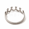 304 Stainless Steel Horseshoe Finger Ring for Women RJEW-K239-08P-2