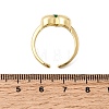 Brass Cuff Open Rings for Women RJEW-C164-05A-G-5