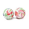 Food Grade Eco-Friendly Printed Silicone Beads SIL-A013-01A-24-2