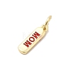 Brass Enamel Charms KK-P338-01G-C02-2