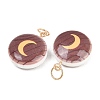 Printed Opaque Acrylic Pendants SACR-P036-01C-G-2