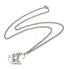 201 Stainless Steel Necklaces NJEW-Q336-01S-P-2
