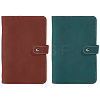 2Pcs 2 Colors Rectangle Imitation Leather Loose-leaf Notebook Book Covers AJEW-CL0006-29-7